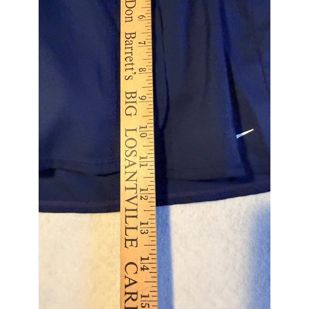Nike Womens Navy Blue Athletic Tennis Golf Running Skort Size XL Zipper Pocket - Picture 7 of 7